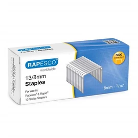 Tűzőkapocs, 13/8, horganyzott, RAPESCO, 5000db/doboz