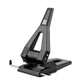 Lyukasztó, nagyteljesítményű, kétlyukú, 65 lap, SAX "608", fekete Lyukasztó, nagyteljesítményű, kétlyukú, 65 lap, SAX "608", fekete