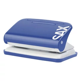Lyukasztó, kétlyukú, 12 lap, SAX "Design 218", kék Lyukasztó, kétlyukú, 12 lap, SAX "Design 218", kék