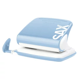 Lyukasztó, kétlyukú, 20 lap, SAX "Design", világoskék Lyukasztó, kétlyukú, 20 lap, SAX "Design", világoskék