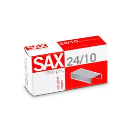 Tűzőkapocs, 24/10, réz, SAX, 1000db/doboz Tűzőkapocs, 24/10, réz, SAX, 1000db/doboz