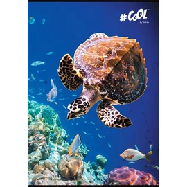 Füzet, tűzött, A4, sima, 80 lap, COOL BY VICTORIA, "Waterworld" Füzet, tűzött, A4, sima, 80 lap, COOL BY VICTORIA, "Waterworld"