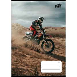 Füzet, tűzött, A5, vonalas, 32 lap, 4-8. osztály, COOL BY VICTORIA "Motocross", "21-32" Füzet, tűzött, A5, vonalas, 32 lap, 4-8. osztály, COOL BY VICTORIA "Motocross", "21-32"