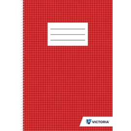 Spirálfüzet, A4, kockás, 70 lap, VICTORIA Spirálfüzet, A4, kockás, 70 lap, VICTORIA