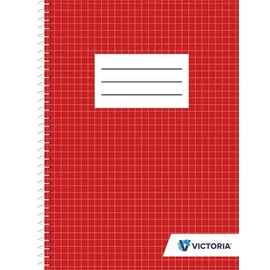 Spirálfüzet, A5, kockás, 70 lap, VICTORIA Spirálfüzet, A5, kockás, 70 lap, VICTORIA