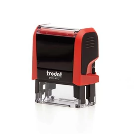 Bélyegző, TRODAT "Printy 4912", piros ház, fekete párnával Bélyegző, TRODAT "Printy 4912", piros ház, fekete párnával