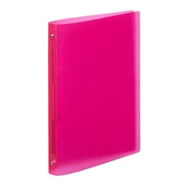 Gyűrűs könyv, 4 gyűrű, 25 mm, A4, PP, VIQUEL "Propyglass", málnapiros Gyűrűs könyv, 4 gyűrű, 25 mm, A4, PP, VIQUEL "Propyglass", málnapiros