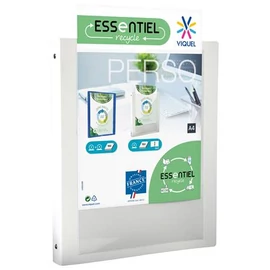 Gyűrűs könyv, panorámás, 4 gyűrű, 25 mm, A4, PP, VIQUEL "Essentiel Perso", fehér Gyűrűs könyv, panorámás, 4 gyűrű, 25 mm, A4, PP, VIQUEL "Essentiel Perso", fehér