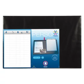 Könyökalátét, víztiszta zsebbel, VIQUEL, fekete Könyökalátét, víztiszta zsebbel, VIQUEL, fekete