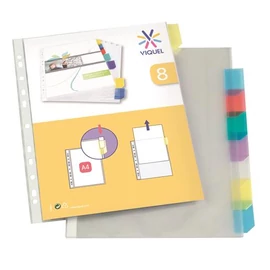 Genotherm, lefűzhető, jelölőfüles, A4, 90mikron, víztiszta, 8 részes, VIQUEL, 8db/cs Genotherm, lefűzhető, jelölőfüles, A4, 90mikron, víztiszta, 8 részes, VIQUEL, 8db/cs