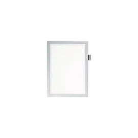 Mágneses tasak, A4, öntapadó, jegyzetelhető, DURABLE DURAFRAME® "NOTE", ezüst