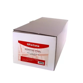 Iratspirál műanyag FORTUNA 14mm 81-100 lap fekete 100/dob Iratspirál műanyag FORTUNA 14mm 81-100 lap fekete 100/dob