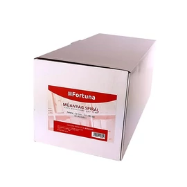 Iratspirál műanyag FORTUNA 22mm 151-180 lap fekete 50/dob Iratspirál műanyag FORTUNA 22mm 151-180 lap fekete 50/dob