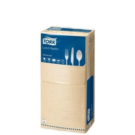 Szalvéta, 1/4 hajtogatott, 2 rétegű, 33x33 cm, Advanced, TORK "Lunch", homokszín Szalvéta, 1/4 hajtogatott, 2 rétegű, 33x33 cm, Advanced, TORK "Lunch", homokszín