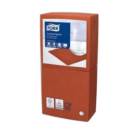 Szalvéta, 1/4 hajtogatott, 2 rétegű, 32,5x32,8 cm, Advanced, TORK "Lunch", terrakotta Szalvéta, 1/4 hajtogatott, 2 rétegű, 32,5x32,8 cm, Advanced, TORK "Lunch", terrakotta