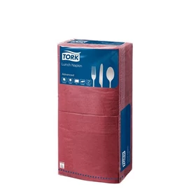 Szalvéta, 1/4 hajtogatott, 2 rétegű, 32x32 cm, Advanced, TORK "Lunch", bordó Szalvéta, 1/4 hajtogatott, 2 rétegű, 32x32 cm, Advanced, TORK "Lunch", bordó