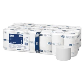 Toalettpapír, T7 rendszer, 36tek/krt, 1rétegű, 13,1cm átmérő, Universal, TORK " Mid-size", fehér