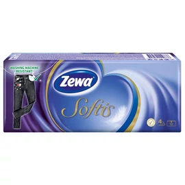 Papír zsebkendő, 4 rétegű, 10x9 db, ZEWA "Softis", classic Papír zsebkendő, 4 rétegű, 10x9 db, ZEWA "Softis", classic