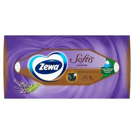Kozmetikai kendő, 4 rétegű, 80 db, ZEWA "Softis" levendula Kozmetikai kendő, 4 rétegű, 80 db, ZEWA "Softis" levendula