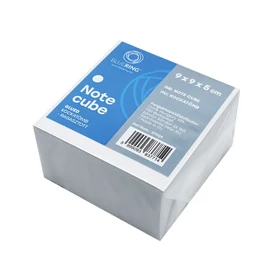 Kockatömb ragasztott 9x9x5cm, Bluering® fehér