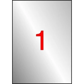Etikett, 210x297 mm, poliészter, időjárásálló, APLI, ezüst, 20 etikett/csomag Etikett, 210x297 mm, poliészter, időjárásálló, APLI, ezüst, 20 etikett/csomag