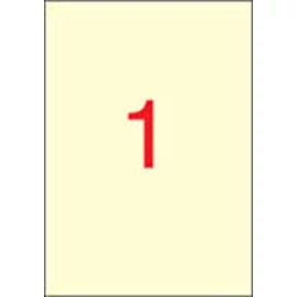 Etikett, 210x297 mm, színes, APLI, krémszínű, 20 etikett/csomag Etikett, 210x297 mm, színes, APLI, krémszínű, 20 etikett/csomag