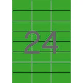 Etikett, 70x37 mm, színes, APLI, zöld, 2400 etikett/csomag Etikett, 70x37 mm, színes, APLI, zöld, 2400 etikett/csomag