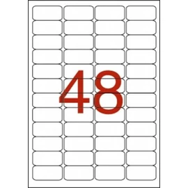 Etikett, 45,7x21,2 mm, poliészter, időjárásálló, kerekített sarkú, APLI, 960 etikett/csomag Etikett, 45,7x21,2 mm, poliészter, időjárásálló, kerekített sarkú, APLI, 960 etikett/csomag