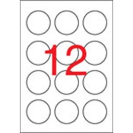 Etikett, 60 mm kör, APLI, 1200 etikett/csomag Etikett, 60 mm kör, APLI, 1200 etikett/csomag