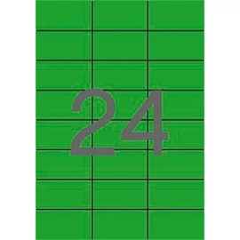 Etikett, 70x37 mm, színes, APLI, zöld, 480 etikett/csomag