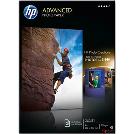 HP Q5456A Fotópapír, tintasugaras, A4, 250g, fényes, 25lap/cs