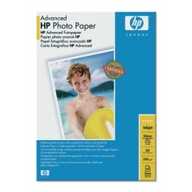 HP Q8697A Fotópapír, tintasugaras, A3, 250g, fényes, 20lap/cs