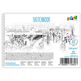 Vázlatfüzet, famentes, B4, spirál, 32 lap, COOL BY VICTORIA Vázlatfüzet, famentes, B4, spirál, 32 lap, COOL BY VICTORIA