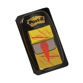 Jelölőcímke, műanyag, 50 lap, 25x43 mm, 3M POSTIT, ikonos, aláírás Jelölőcímke, műanyag, 50 lap, 25x43 mm, 3M POSTIT, ikonos, aláírás