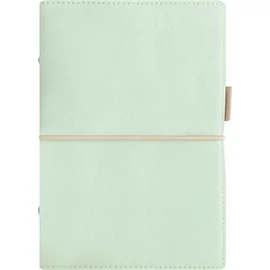 Kalendárium, gyűrűs, betétlapokkal, pocket méret, FILOFAX, "Domino" Soft", pasztellzöld