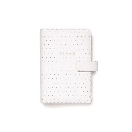 Kalendárium, gyűrűs, betétlapokkal, personal méret, FILOFAX "Moonlight", fehér