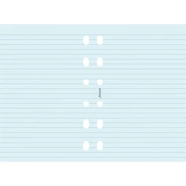 Kalendárium betét, jegyzetlap, personal méret, vonalas, FILOFAX, kék, 20lap/cs