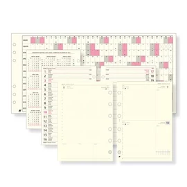Kalendárium betét, tervező, napi, "L", SATURNUS, chamois 2023, 180lap/cs Kalendárium betét, tervező, napi, "L", SATURNUS, chamois 2023, 180lap/cs