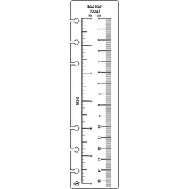 Kalendárium betét, vonalzó, "M", SATURNUS Kalendárium betét, vonalzó, "M", SATURNUS