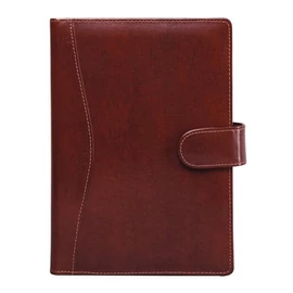 Kalendárium, gyűrűs, betétlapokkal, "M", újrahasznosított bőr, SATURNUS, "418", barna Kalendárium, gyűrűs, betétlapokkal, "M", újrahasznosított bőr, SATURNUS, "418", barna