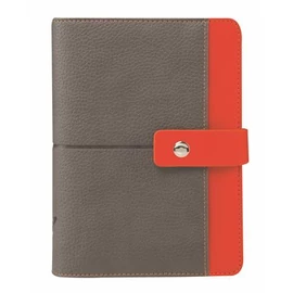 Kalendárium, gyűrűs, betétlapokkal, "S", műbőr, SATURNUS, "426", szürke-narancs Kalendárium, gyűrűs, betétlapokkal, "S", műbőr, SATURNUS, "426", szürke-narancs