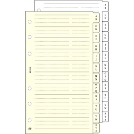 Kalendárium betét, telefonregiszter, "S", SATURNUS, chamois, 9lap/cs Kalendárium betét, telefonregiszter, "S", SATURNUS, chamois, 9lap/cs