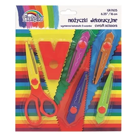 Olló kreatív FIORELLO 5 féle cserélhető pengével 16cm Olló kreatív FIORELLO 5 féle cserélhető pengével 16cm