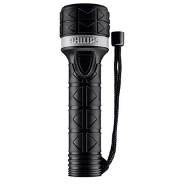 Elemlámpa, LED, 2xAA, gumi borítás, PHILIPS