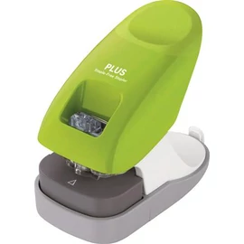 Kapocs nélküli tűzőgép, asztali, 10 lap, PLUS, zöld Kapocs nélküli tűzőgép, asztali, 10 lap, PLUS, zöld