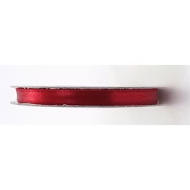 Szatén szalag, 6mm, bordó, 25m/db