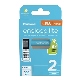 Panasonic Eneloop BK-4LCCE/2DE AAA 550mAh mikro ceruza akku 2db/csomag Panasonic Eneloop BK-4LCCE/2DE AAA 550mAh mikro ceruza akku 2db/csomag