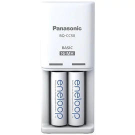 Panasonic Eneloop K-KJ50MCD20E AA 2000mAh időzítős akkutöltő +2xAA akku Panasonic Eneloop K-KJ50MCD20E AA 2000mAh időzítős akkutöltő +2xAA akku