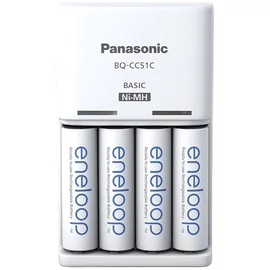 Panasonic Eneloop K-KJ51MCD40E AA 2000mAh akkutöltő +4xAA akku Panasonic Eneloop K-KJ51MCD40E AA 2000mAh akkutöltő +4xAA akku
