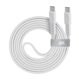 USB kábel, USB-C - USB-C, 1,2 m, RIVACASE "PS6005", fehér USB kábel, USB-C - USB-C, 1,2 m, RIVACASE "PS6005", fehér